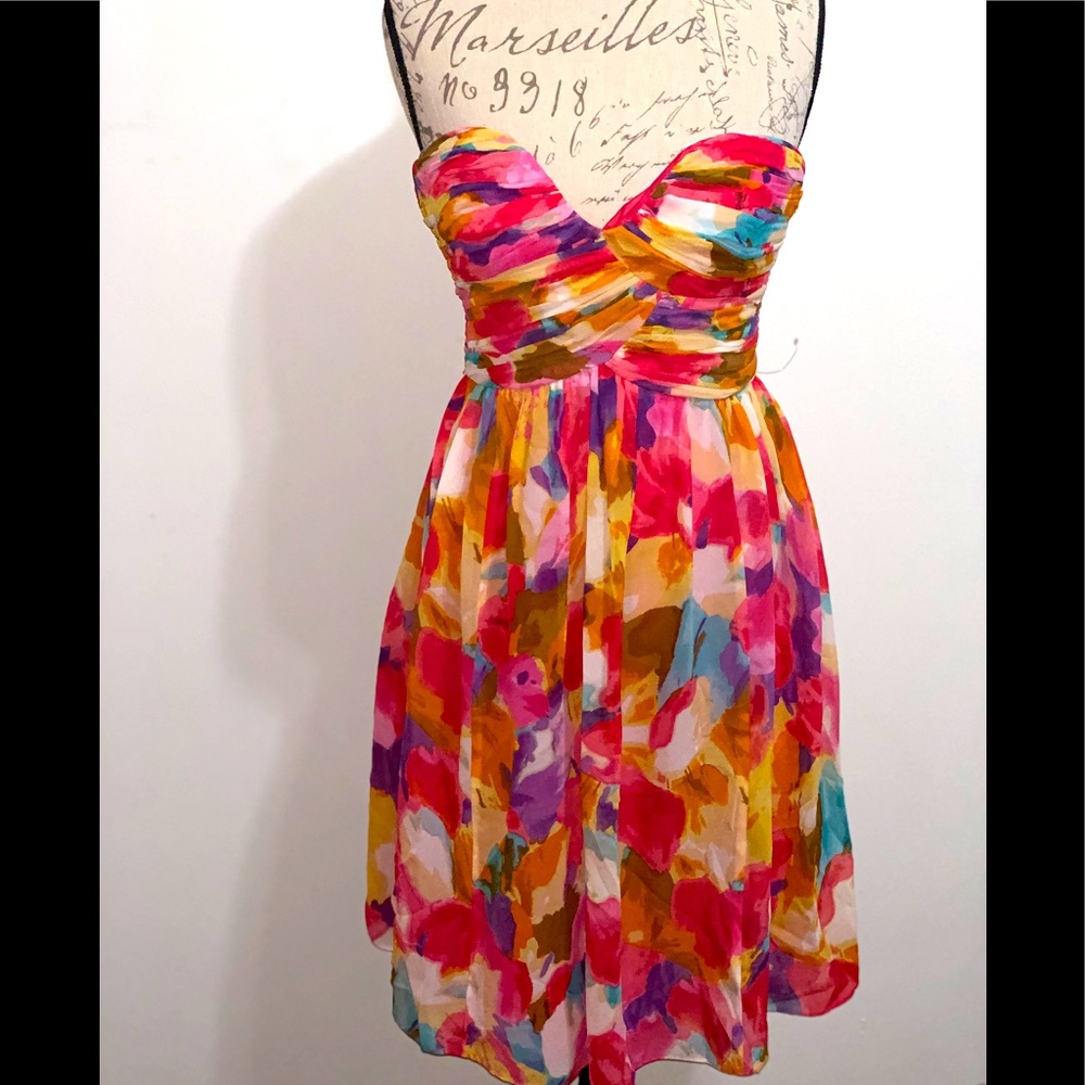 Donna Morgan Chiffon floral dress